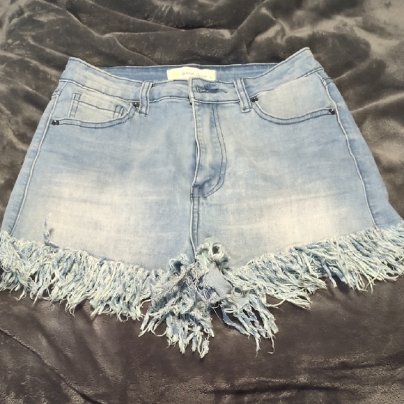 Frayed Denim Shorts - Picture 1 of 1